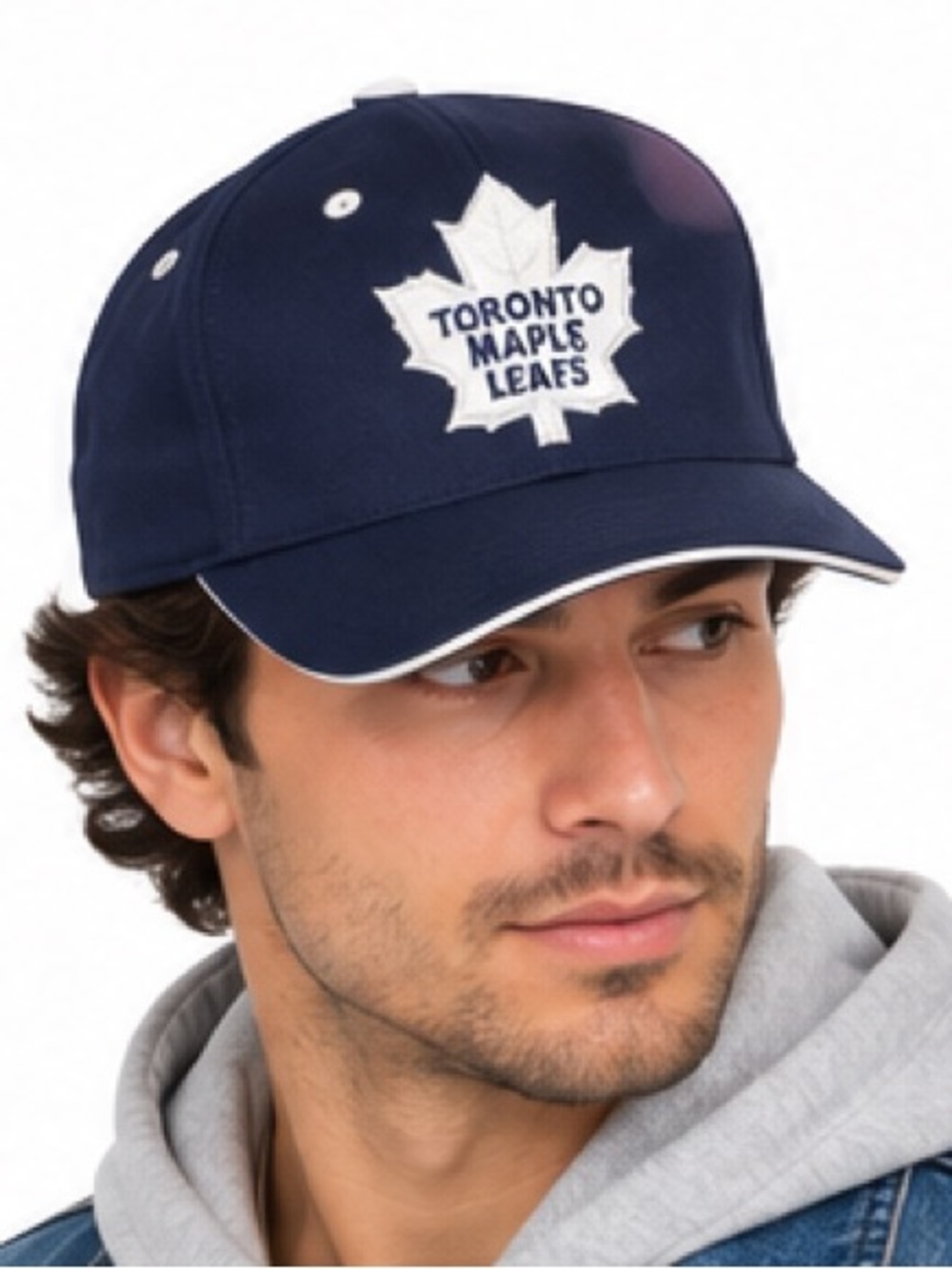 Toronto Maple Leafs NHL Navy Embroidered Adjustable Hat Cap NWT